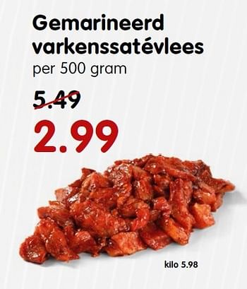 Aanbiedingen Gemarineerd varkenssatévlees - Huismerk - Em-té - Geldig van 09/08/2015 tot 15/08/2015 bij Em-té