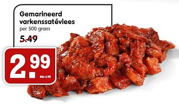 Aanbiedingen Gemarineerd varkenssatévlees - Huismerk - Em-té - Geldig van 09/08/2015 tot 15/08/2015 bij Em-té