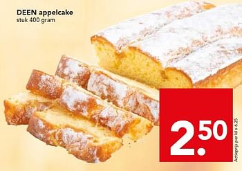 Aanbiedingen Deen appelcake - Huismerk deen supermarkt - Geldig van 09/08/2015 tot 15/08/2015 bij Deen Supermarkten