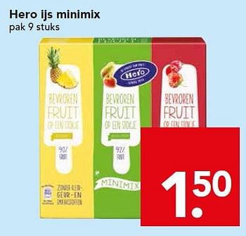 Hero Hero Ijs Minimix Promotie Bij Deen Supermarkten