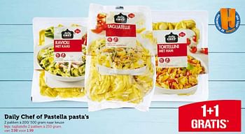 Aanbiedingen Daily chef of pastella pasta`s - Daily chef - Geldig van 10/08/2015 tot 16/08/2015 bij Coop