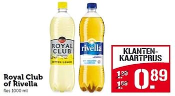 Aanbiedingen Royal club of rivella - Royal Club - Geldig van 10/08/2015 tot 16/08/2015 bij Coop