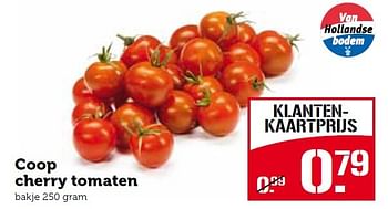 Aanbiedingen Coop cherry tomaten - Huismerk - Coop - Geldig van 10/08/2015 tot 16/08/2015 bij Coop