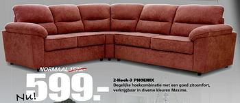Aanbiedingen 2-hoek-3 phoenix - Huismerk - Seats and Sofas - Geldig van 10/08/2015 tot 15/08/2015 bij Seats and Sofas