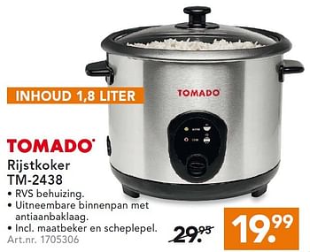 Glans bestrating voorzien Tomado Tomado rijstkoker tm-2438 - Promotie bij Blokker