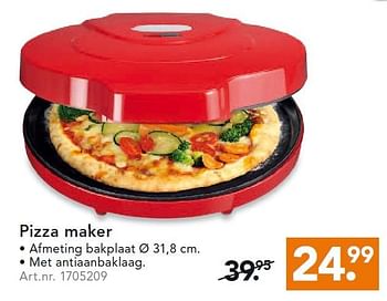 Aanbiedingen Pizza maker - Huismerk - Blokker - Geldig van 10/08/2015 tot 19/08/2015 bij Blokker