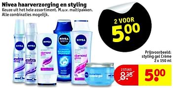 Aanbiedingen Styling gel crème - Nivea - Geldig van 10/08/2015 tot 16/08/2015 bij Kruidvat