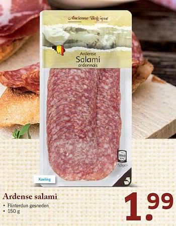 Aanbiedingen Ardense salami - Ancienne Belgique - Geldig van 10/08/2015 tot 16/08/2015 bij Lidl