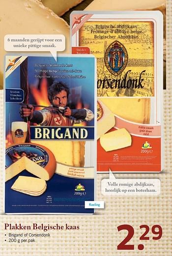 Aanbiedingen Plakken belgische kaas - BRIGAND - Geldig van 10/08/2015 tot 16/08/2015 bij Lidl
