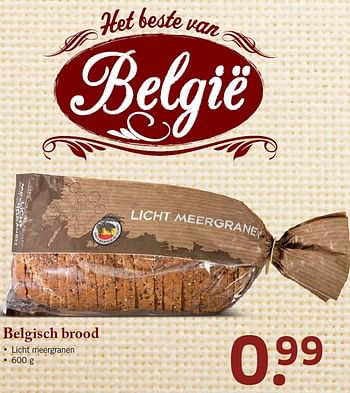 Aanbiedingen Belgisch brood - Huismerk - Lidl - Geldig van 10/08/2015 tot 16/08/2015 bij Lidl