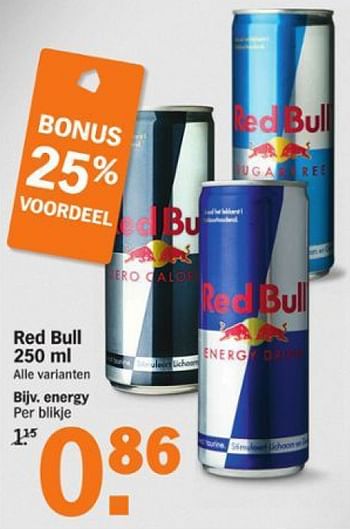 Aanbiedingen Energy - Red Bull - Geldig van 10/08/2015 tot 16/08/2015 bij Albert Heijn