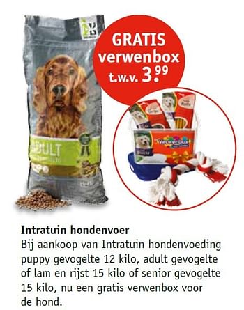 Aanbiedingen Intratuin hondenvoer - Huismerk - Intratuin - Geldig van 10/08/2015 tot 16/08/2015 bij Intratuin