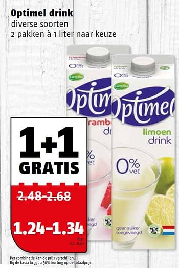 Aanbiedingen Optimel drink - Optimel - Geldig van 10/08/2015 tot 16/08/2015 bij Poiesz