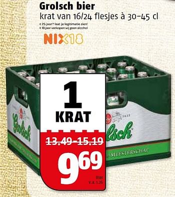 Aanbiedingen Grolsch bier - Grolsch - Geldig van 10/08/2015 tot 16/08/2015 bij Poiesz