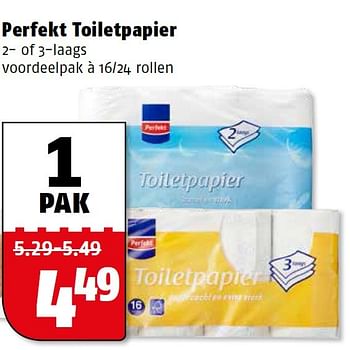 Aanbiedingen Perfekt toiletpapier - Perfekt - Geldig van 10/08/2015 tot 16/08/2015 bij Poiesz