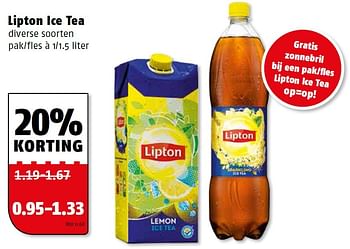 Aanbiedingen Lipton ice tea - Lipton - Geldig van 10/08/2015 tot 16/08/2015 bij Poiesz