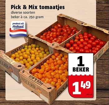 Aanbiedingen Pick + mix tomaatjes - Huismerk Poiesz - Geldig van 10/08/2015 tot 16/08/2015 bij Poiesz