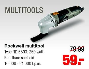 Aanbiedingen Rockwell multitool rd 5503 - Rockwell - Geldig van 10/08/2015 tot 16/08/2015 bij Praxis