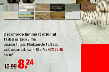 Aanbiedingen Decomode laminaat original - DecoMode - Geldig van 10/08/2015 tot 16/08/2015 bij Praxis