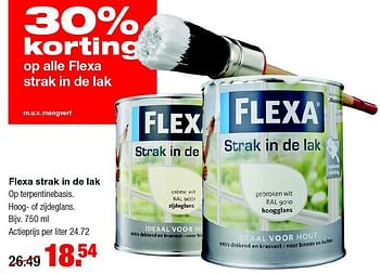 Aanbiedingen Flexa strak in de lak - Flexa - Geldig van 10/08/2015 tot 16/08/2015 bij Praxis