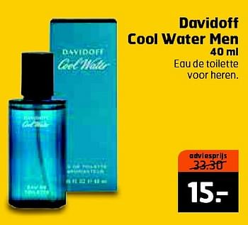 Aanbiedingen Davidoff cool water men - Davidoff - Geldig van 11/08/2015 tot 16/08/2015 bij Trekpleister