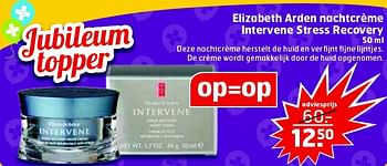 Aanbiedingen Elizabeth arden nachtcrème intervene stress recovery - Elizabeth Arden - Geldig van 11/08/2015 tot 16/08/2015 bij Trekpleister