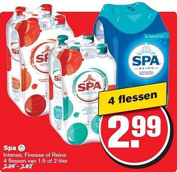 Aanbiedingen Spa  intense, finesse of reine - Spa - Geldig van 12/08/2015 tot 18/08/2015 bij Hoogvliet