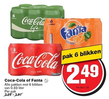 Aanbiedingen Coca-cola of fanta  - Coca Cola - Geldig van 12/08/2015 tot 18/08/2015 bij Hoogvliet