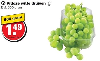 Aanbiedingen Pitloze witte druiven - Huismerk - Hoogvliet - Geldig van 12/08/2015 tot 18/08/2015 bij Hoogvliet