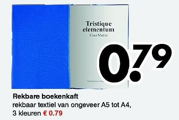 Aanbiedingen Rekbare boekenkaft - Huismerk - Wibra - Geldig van 10/08/2015 tot 22/08/2015 bij Wibra