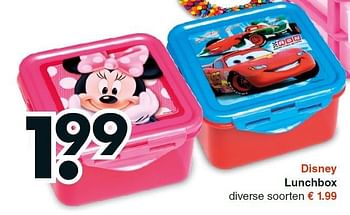 Aanbiedingen Disney lunchbox - Disney - Geldig van 10/08/2015 tot 22/08/2015 bij Wibra