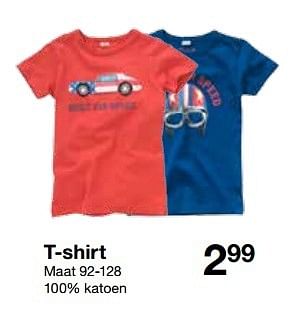 Aanbiedingen T-shirt - Huismerk - Zeeman  - Geldig van 15/08/2015 tot 29/08/2015 bij Zeeman