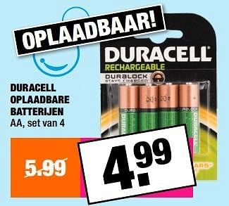 Aanbiedingen Duracell oplaadbare batterijen - Duracell - Geldig van 10/08/2015 tot 23/08/2015 bij Big Bazar