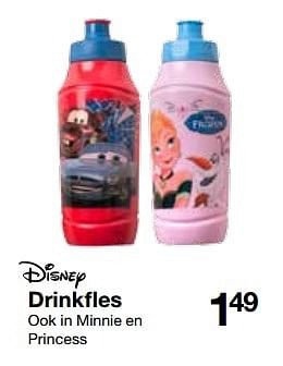 Aanbiedingen Drinkfles - Disney - Geldig van 15/08/2015 tot 29/08/2015 bij Zeeman