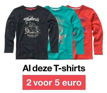 Aanbiedingen Al deze t-shirts - Huismerk - Zeeman  - Geldig van 15/08/2015 tot 29/08/2015 bij Zeeman