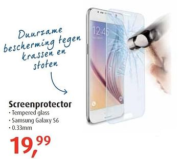 Aanbiedingen Screenprotector samsung galaxy s6 - Samsung - Geldig van 03/08/2015 tot 06/09/2015 bij Belcompany