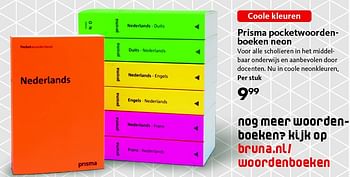Aanbiedingen Prisma pocketwoorden- boeken neon - Prisma - Geldig van 03/08/2015 tot 06/09/2015 bij Bruna