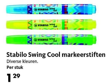 Aanbiedingen Stabilo swing cool markeerstiften - Stabilo - Geldig van 03/08/2015 tot 06/09/2015 bij Bruna