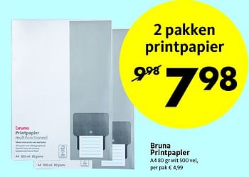 Aanbiedingen Bruna printpapier - Huismerk-Bruna - Geldig van 03/08/2015 tot 06/09/2015 bij Bruna
