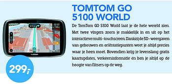Aanbiedingen Tomtom go 5100 world - TomTom - Geldig van 01/08/2015 tot 31/08/2015 bij Coolblue