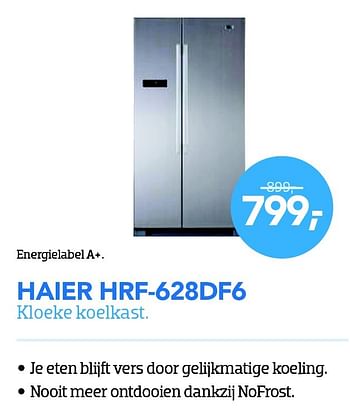 Aanbiedingen Haier hrf-628df6 kloeke koelkast - Haier - Geldig van 01/08/2015 tot 31/08/2015 bij Coolblue