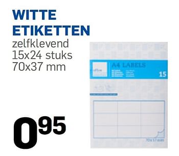Aanbiedingen Witte etiketten - Huismerk - Action - Geldig van 05/08/2015 tot 06/09/2015 bij Action