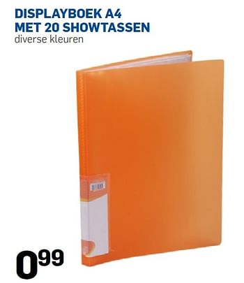 Aanbiedingen Displayboek a4 met 20 showtassen - Huismerk - Action - Geldig van 05/08/2015 tot 06/09/2015 bij Action