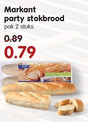 Aanbiedingen Markant party stokbrood - Markant - Geldig van 16/08/2015 tot 22/08/2015 bij Em-té