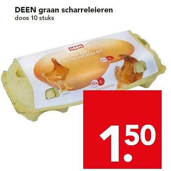 Aanbiedingen Deen graan scharreleieren - Huismerk deen supermarkt - Geldig van 16/08/2015 tot 22/08/2015 bij Deen Supermarkten
