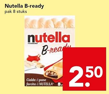 Aanbiedingen Nutella b-ready - Nutella - Geldig van 16/08/2015 tot 22/08/2015 bij Deen Supermarkten