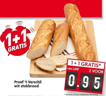 Aanbiedingen Proef `t verschil wit stokbrood - Huismerk - Deka Markt - Geldig van 16/08/2015 tot 22/08/2015 bij Deka Markt