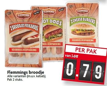Aanbiedingen Flemmings broodje - Flemming's - Geldig van 16/08/2015 tot 22/08/2015 bij Deka Markt