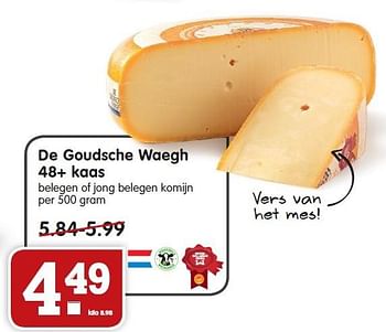 Aanbiedingen De goudsche waegh 48+ kaas belegen of jong belegen komijn - De Goudsche Waegh - Geldig van 16/08/2015 tot 22/08/2015 bij Em-té
