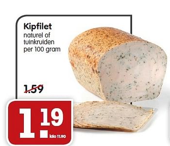 Aanbiedingen Kipfilet naturel of tuinkruiden - Huismerk - Em-té - Geldig van 16/08/2015 tot 22/08/2015 bij Em-té